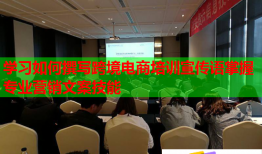 學(xué)習(xí)如何撰寫跨境電商培訓(xùn)宣傳語掌握專業(yè)營(yíng)銷文案技能