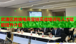 武清區(qū)跨境電商營銷實戰(zhàn)培訓與人才賦能提升計劃